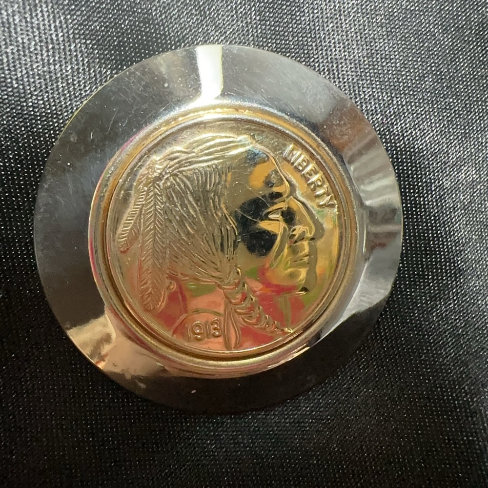 1 Big Vintage Native American Indian Head Earring